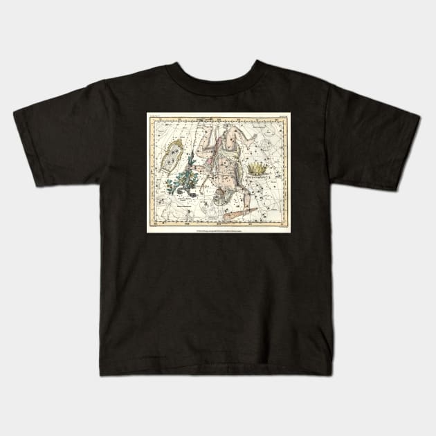 Constellations Hercules, Lyra, Corona Borealis- Alexander Jamieson Kids T-Shirt by forgottenbeauty